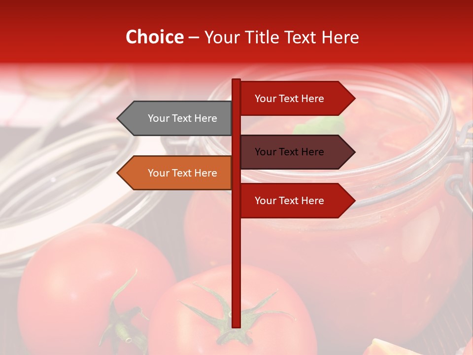 Konzentriert Tomatenketchup Tomatensaft PowerPoint Template