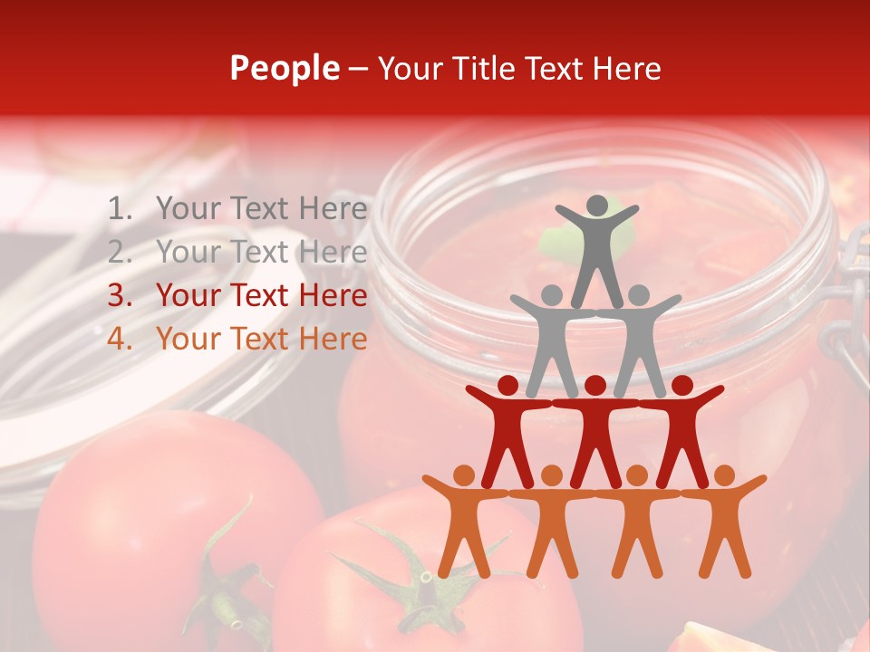 Konzentriert Tomatenketchup Tomatensaft PowerPoint Template