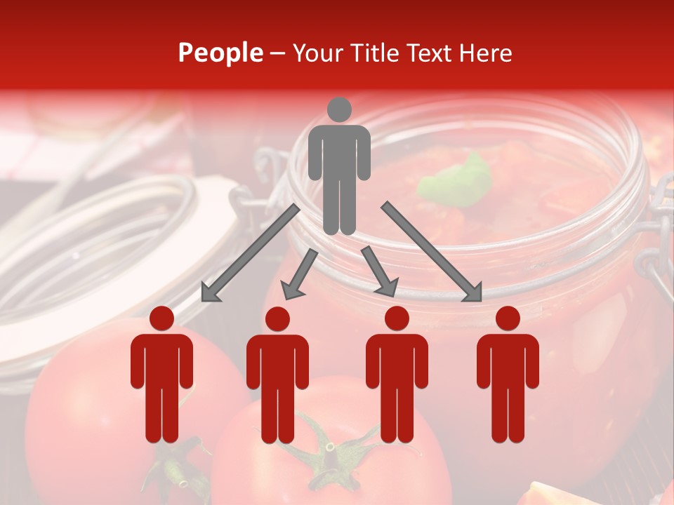 Konzentriert Tomatenketchup Tomatensaft PowerPoint Template