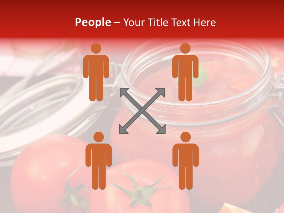 Konzentriert Tomatenketchup Tomatensaft PowerPoint Template