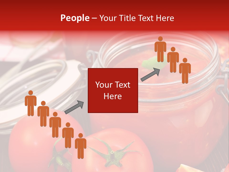 Konzentriert Tomatenketchup Tomatensaft PowerPoint Template