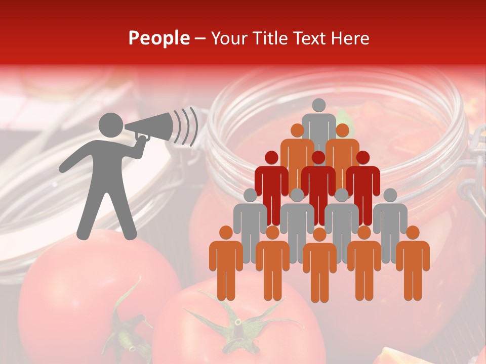 Konzentriert Tomatenketchup Tomatensaft PowerPoint Template
