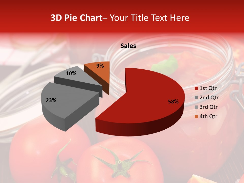 Konzentriert Tomatenketchup Tomatensaft PowerPoint Template