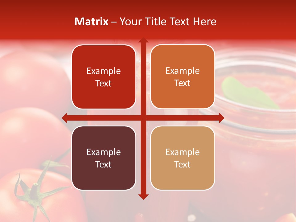 Flasche Tomate Dips PowerPoint Template