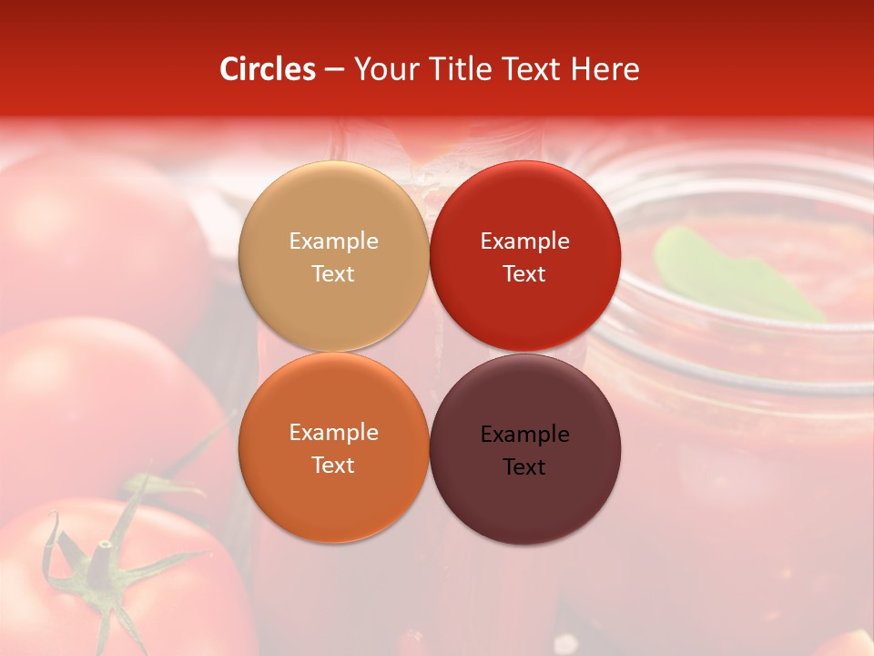 Flasche Tomate Dips PowerPoint Template