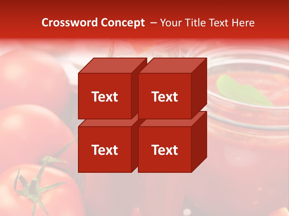 Flasche Tomate Dips PowerPoint Template