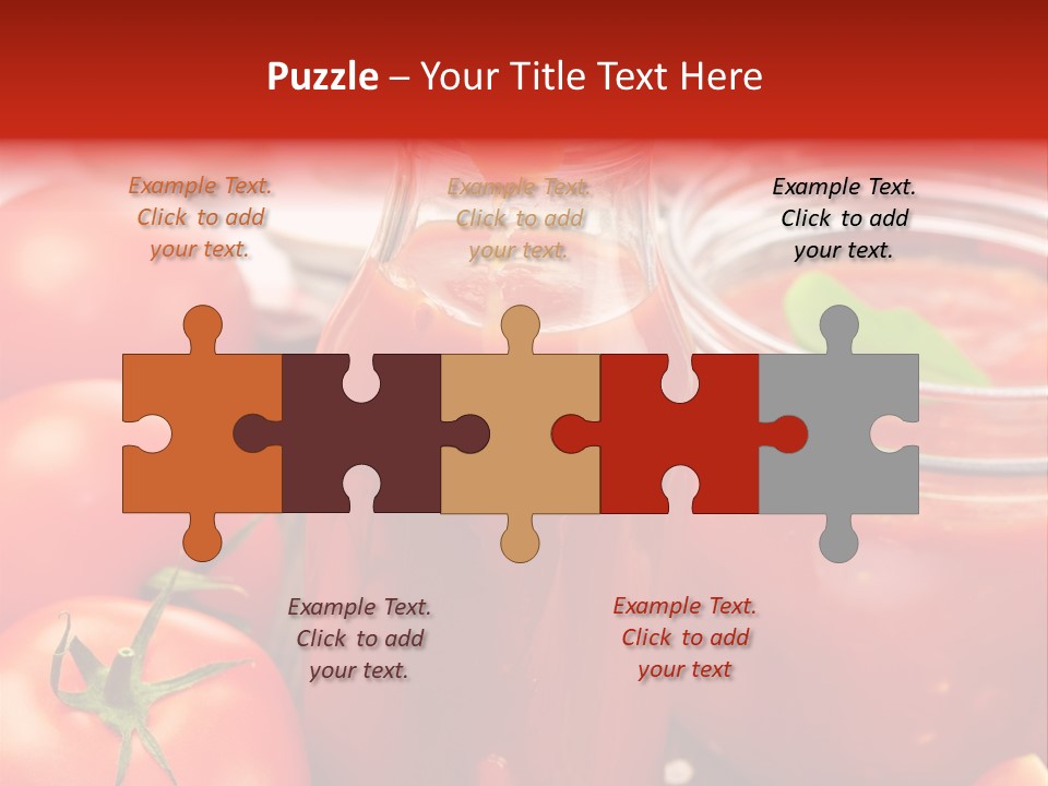 Flasche Tomate Dips PowerPoint Template