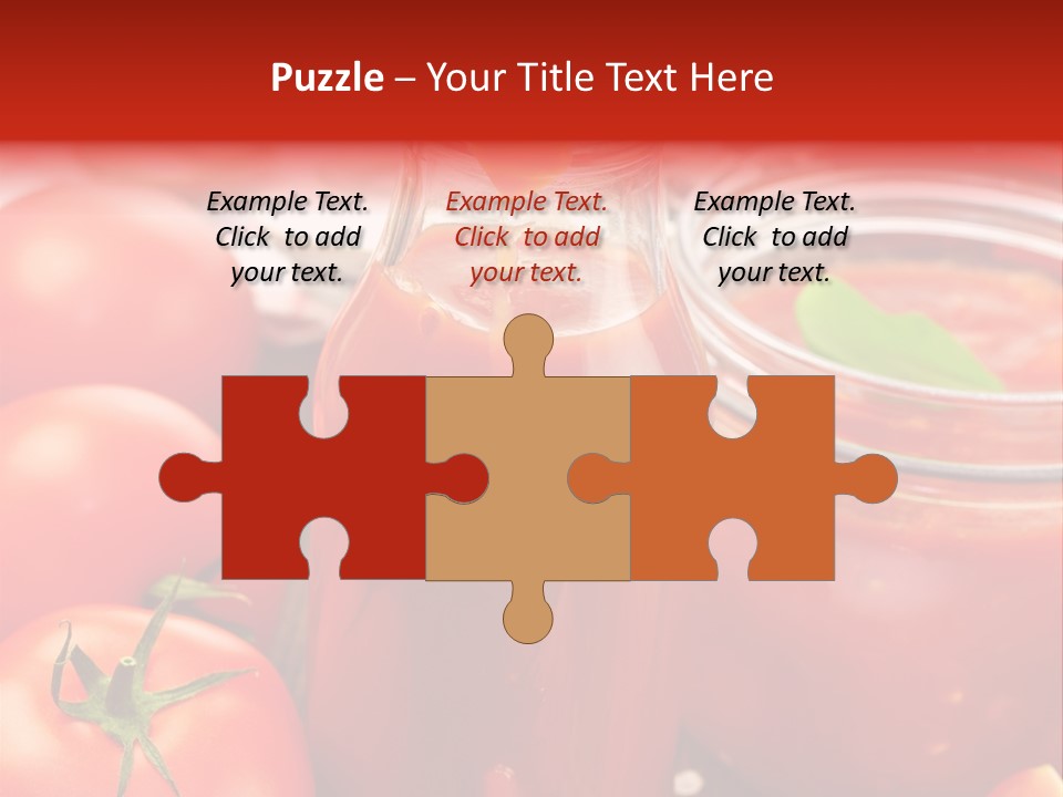 Flasche Tomate Dips PowerPoint Template