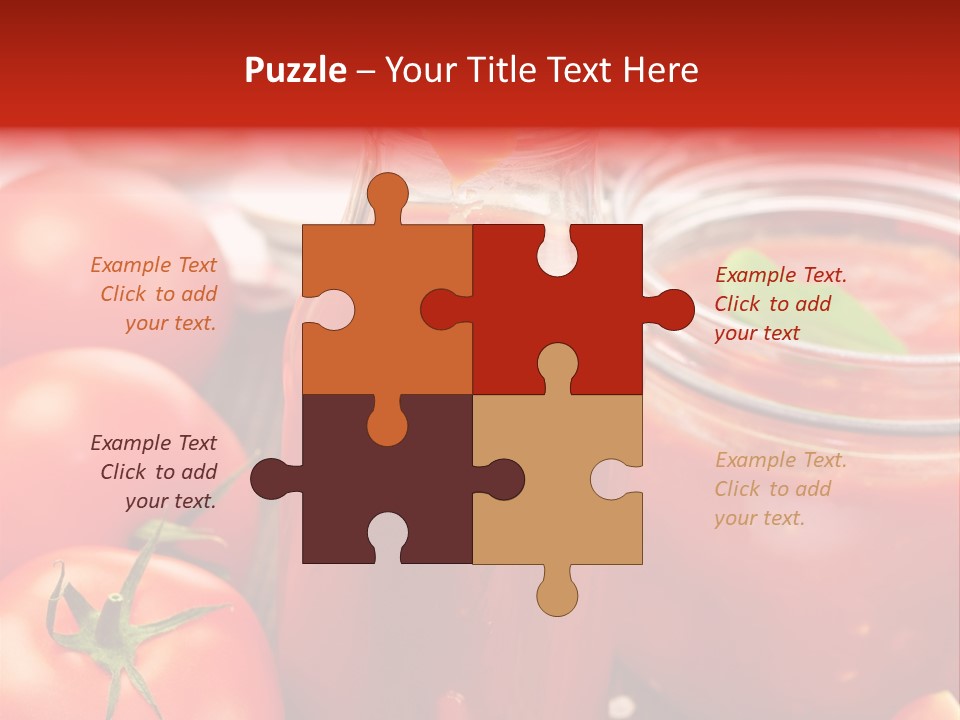 Flasche Tomate Dips PowerPoint Template