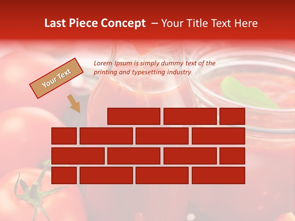 Flasche Tomate Dips PowerPoint Template