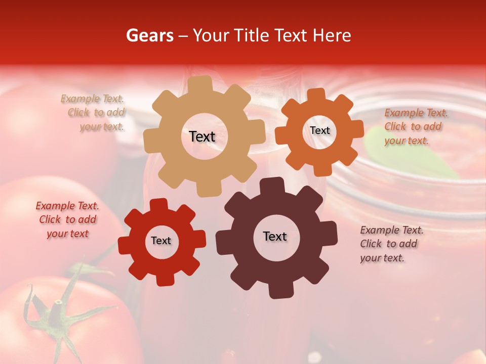 Flasche Tomate Dips PowerPoint Template