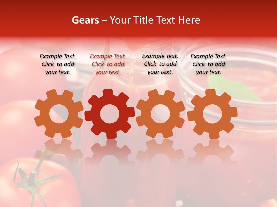 Flasche Tomate Dips PowerPoint Template