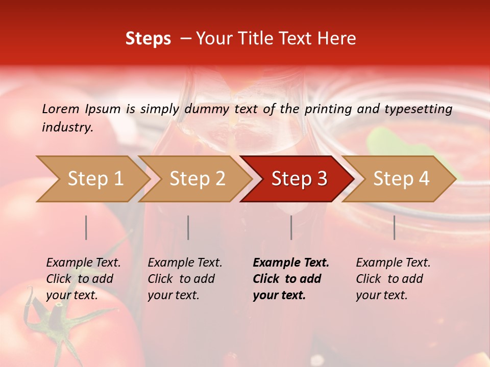 Flasche Tomate Dips PowerPoint Template