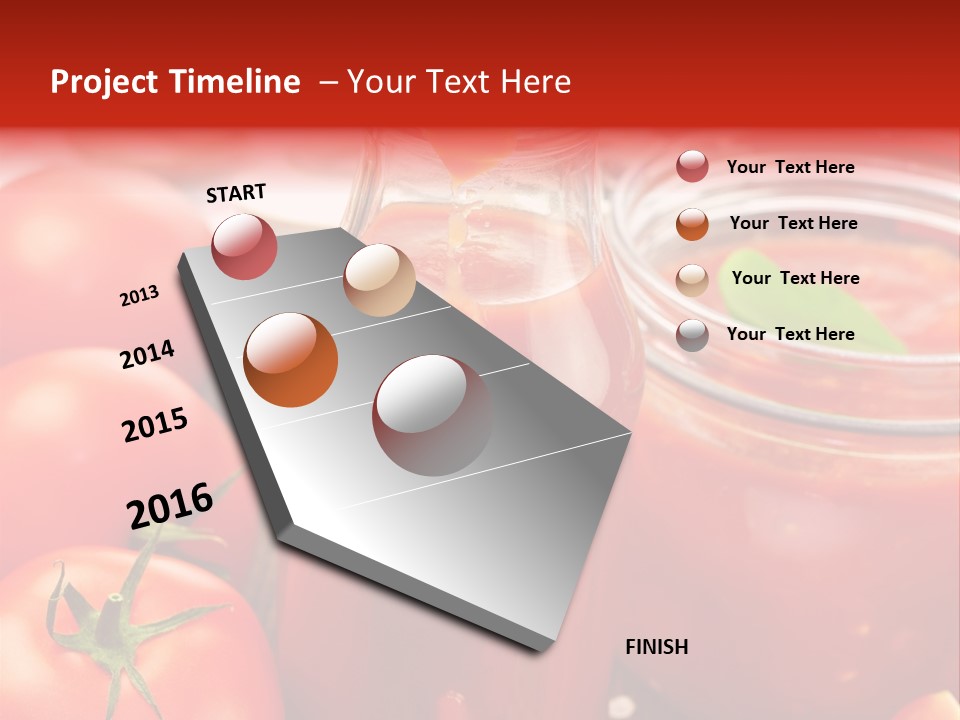 Flasche Tomate Dips PowerPoint Template