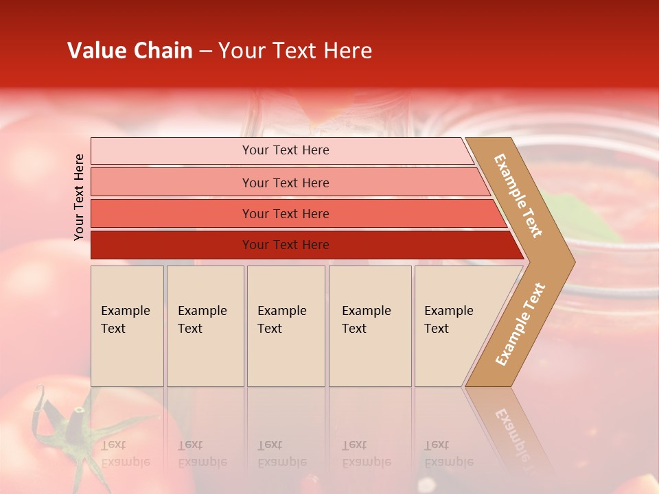 Flasche Tomate Dips PowerPoint Template