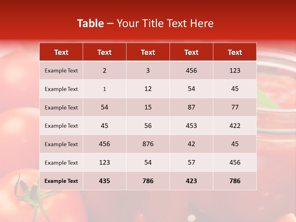 Flasche Tomate Dips PowerPoint Template