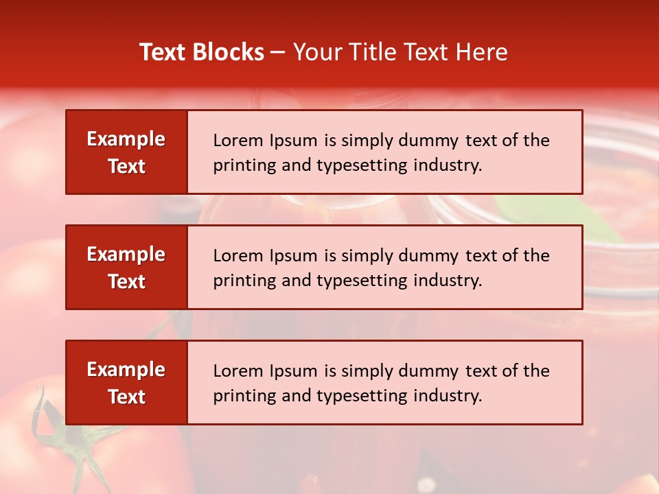 Flasche Tomate Dips PowerPoint Template