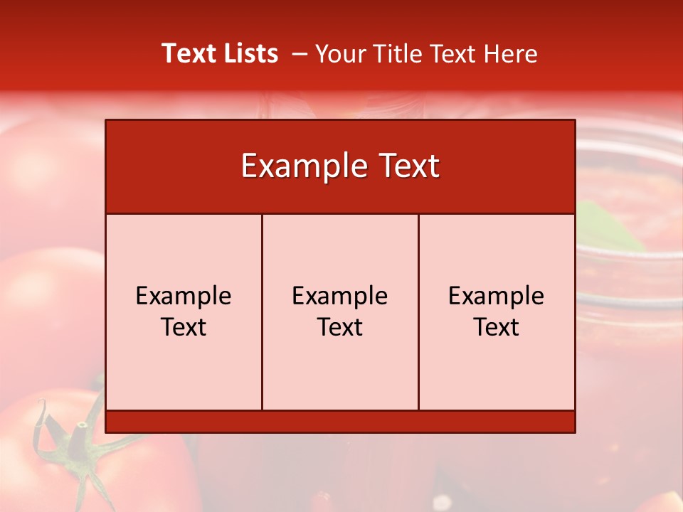 Flasche Tomate Dips PowerPoint Template