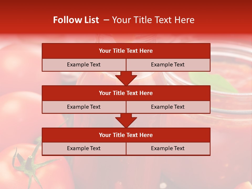 Flasche Tomate Dips PowerPoint Template