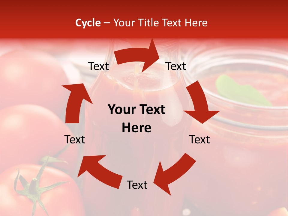 Flasche Tomate Dips PowerPoint Template