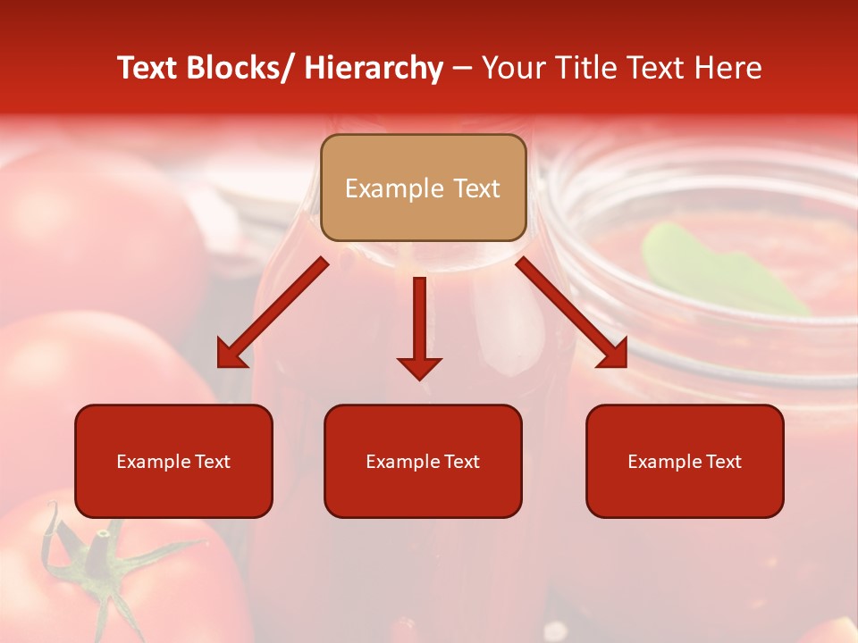 Flasche Tomate Dips PowerPoint Template