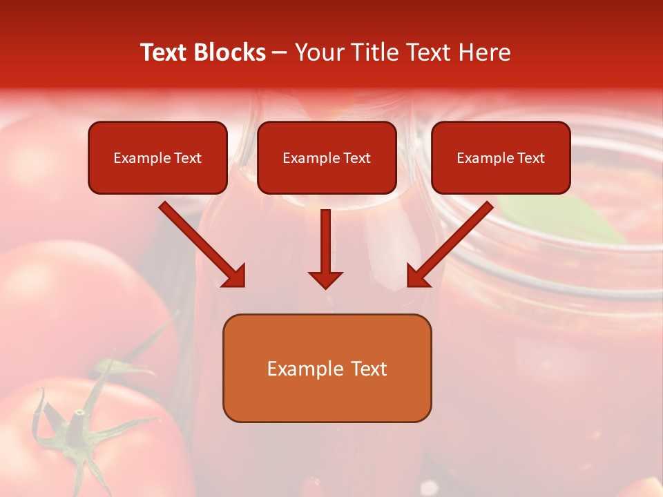 Flasche Tomate Dips PowerPoint Template