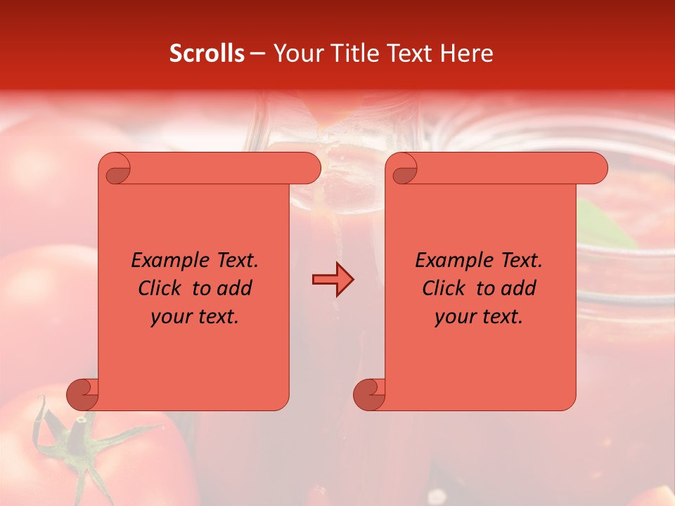 Flasche Tomate Dips PowerPoint Template