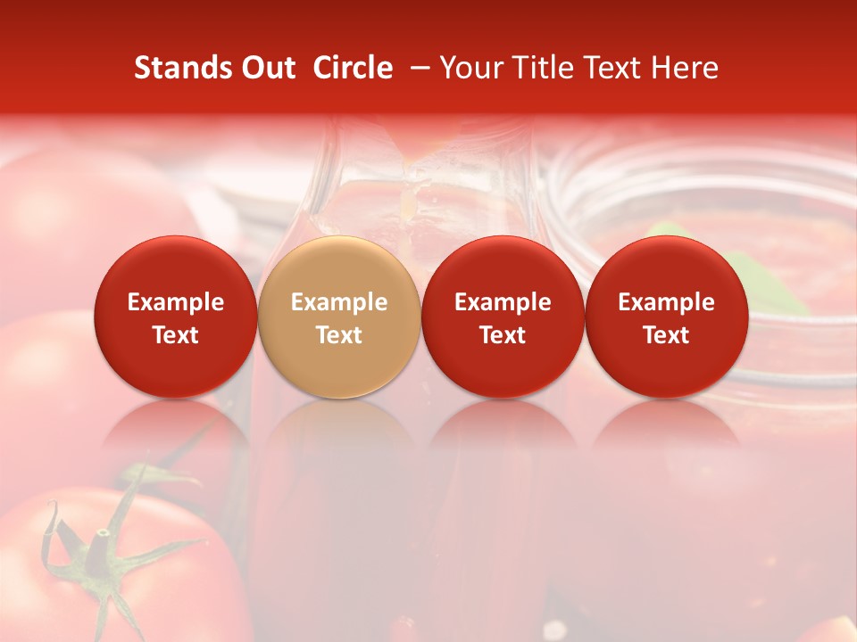 Flasche Tomate Dips PowerPoint Template