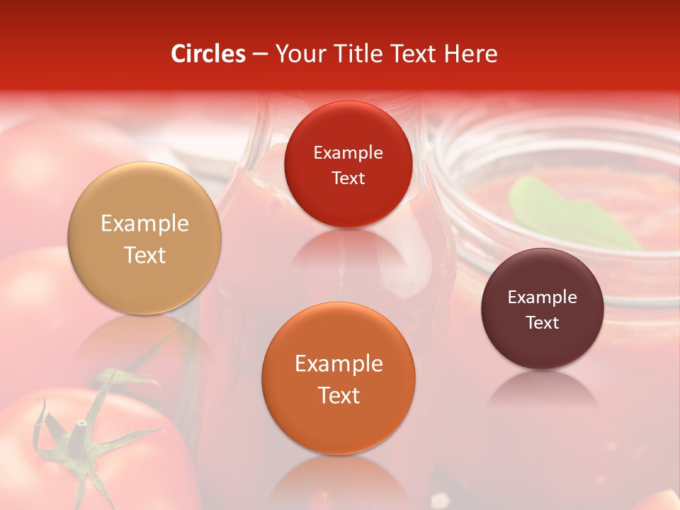 Flasche Tomate Dips PowerPoint Template
