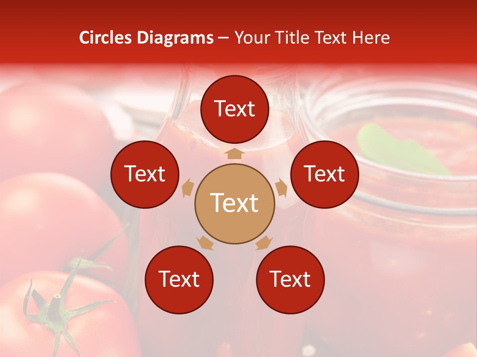 Flasche Tomate Dips PowerPoint Template
