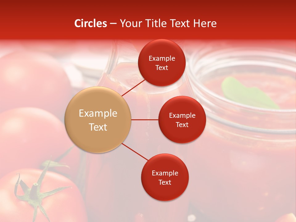 Flasche Tomate Dips PowerPoint Template