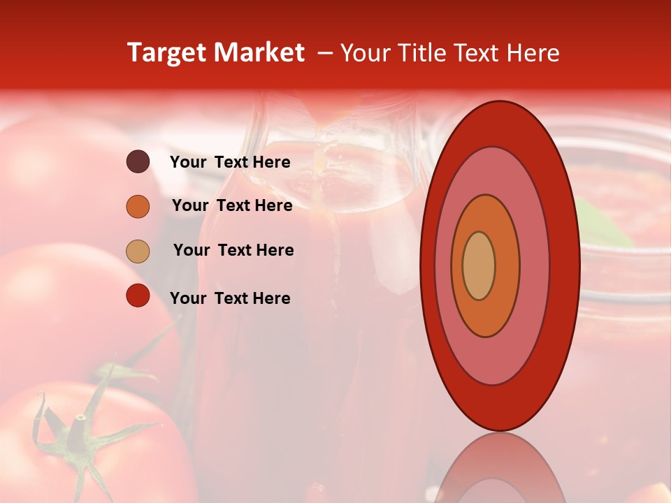 Flasche Tomate Dips PowerPoint Template