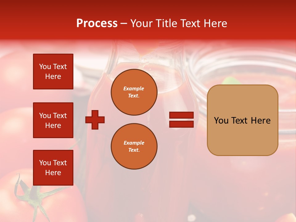 Flasche Tomate Dips PowerPoint Template