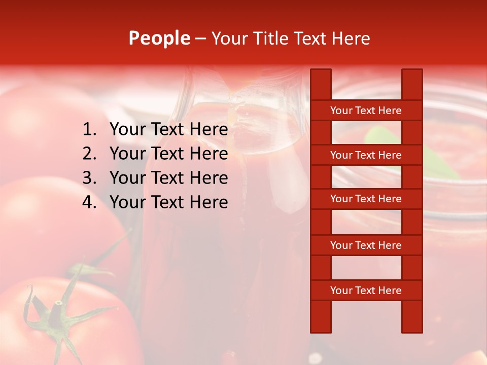 Flasche Tomate Dips PowerPoint Template