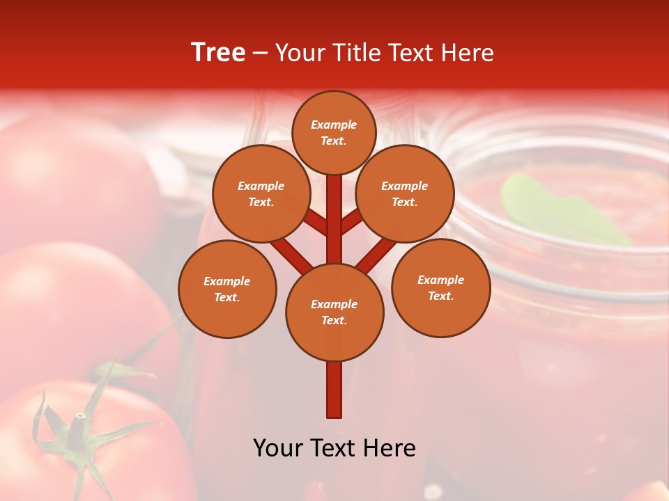 Flasche Tomate Dips PowerPoint Template