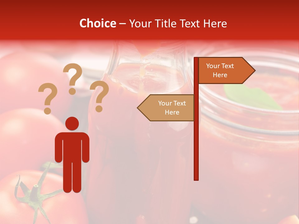 Flasche Tomate Dips PowerPoint Template