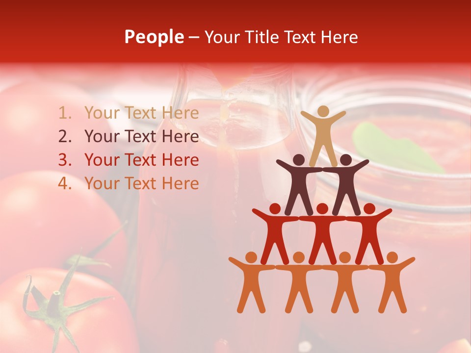 Flasche Tomate Dips PowerPoint Template