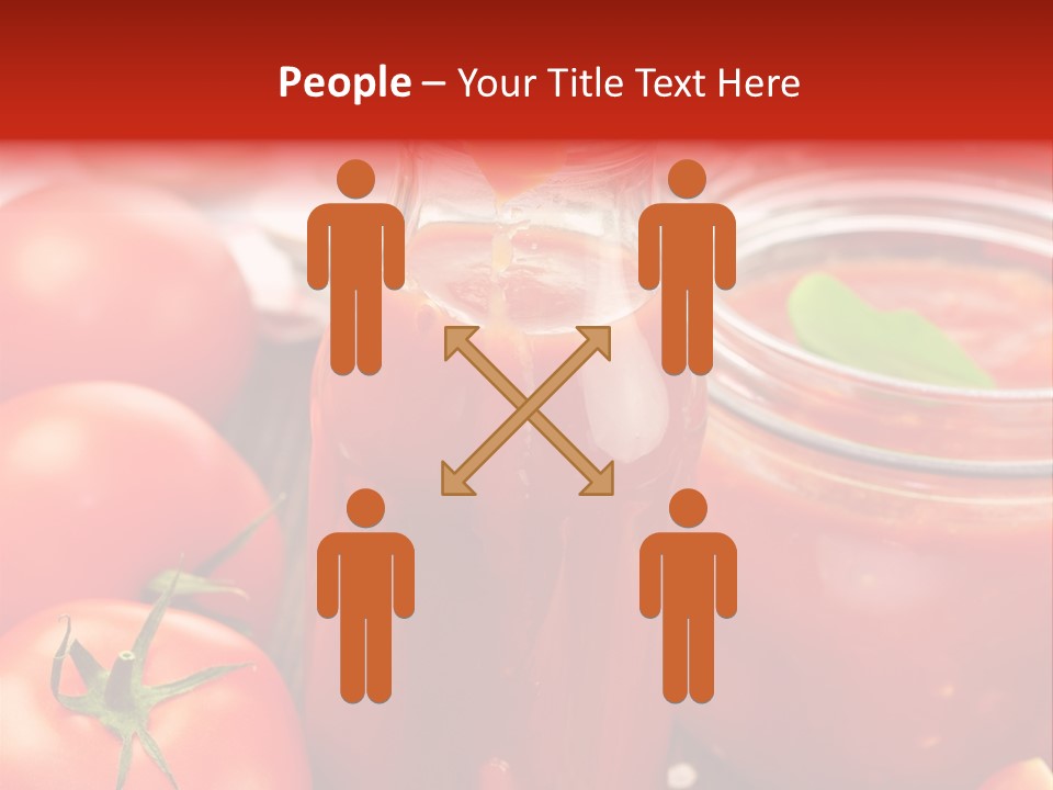 Flasche Tomate Dips PowerPoint Template