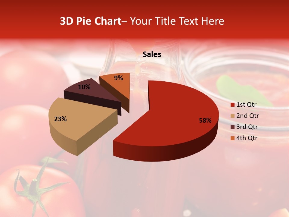 Flasche Tomate Dips PowerPoint Template