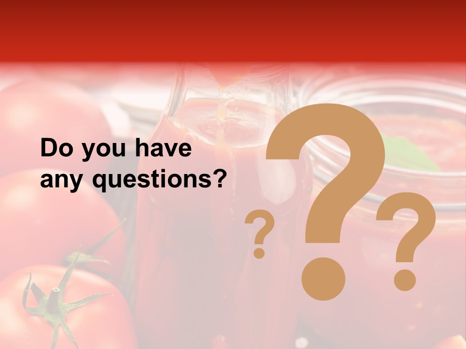 Flasche Tomate Dips PowerPoint Template