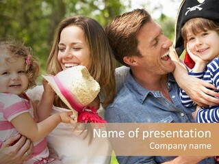 Indoor At Home Daughter PowerPoint Template
