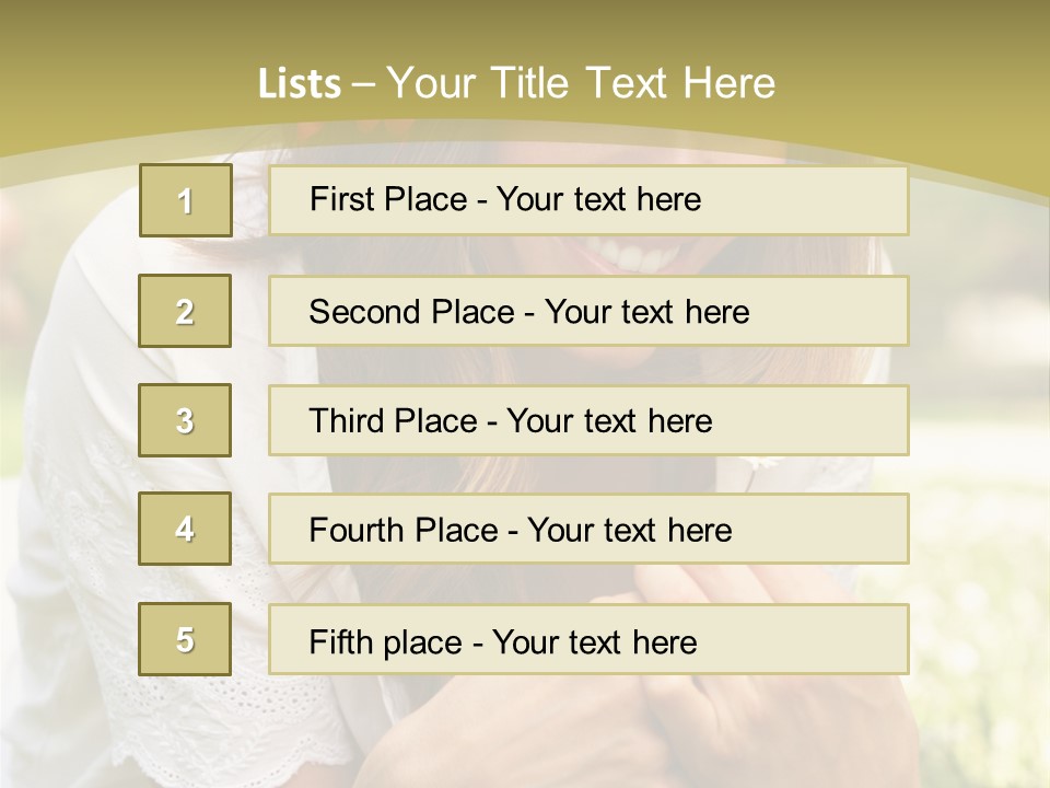 Beautiful Vertical Fashion PowerPoint Template