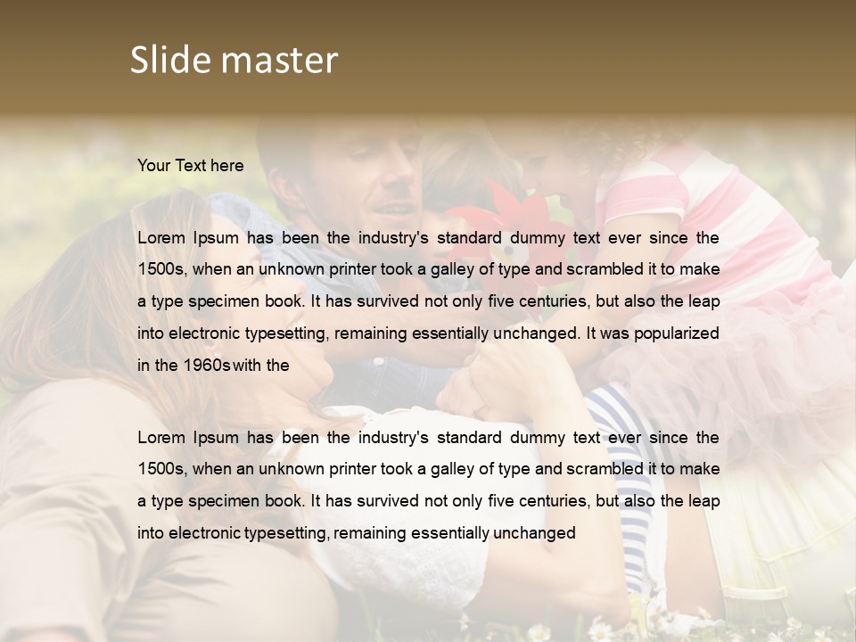 Summer Family Field PowerPoint Template