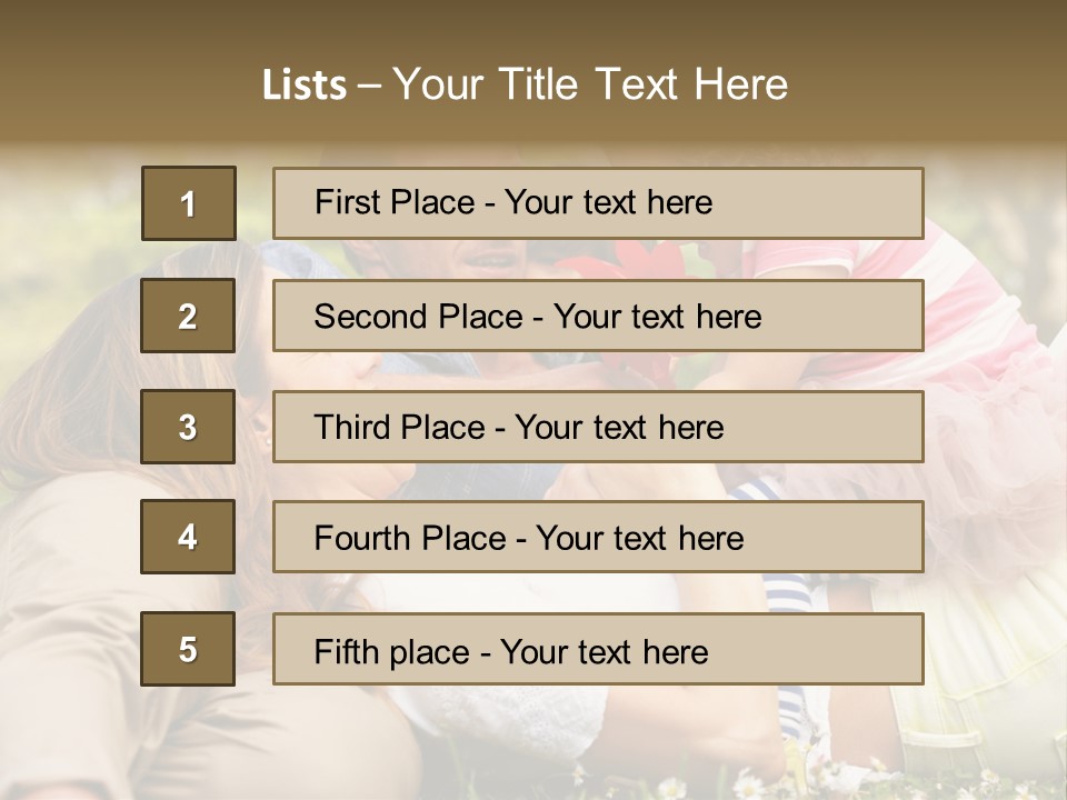 Summer Family Field PowerPoint Template