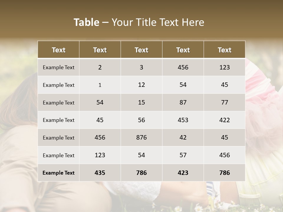 Summer Family Field PowerPoint Template