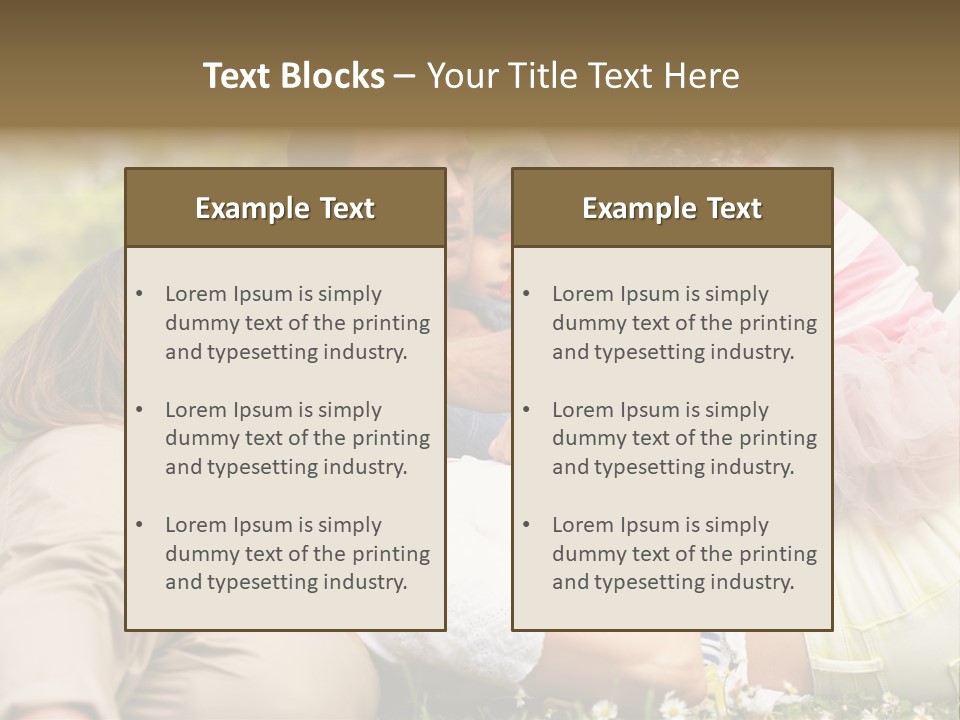 Summer Family Field PowerPoint Template