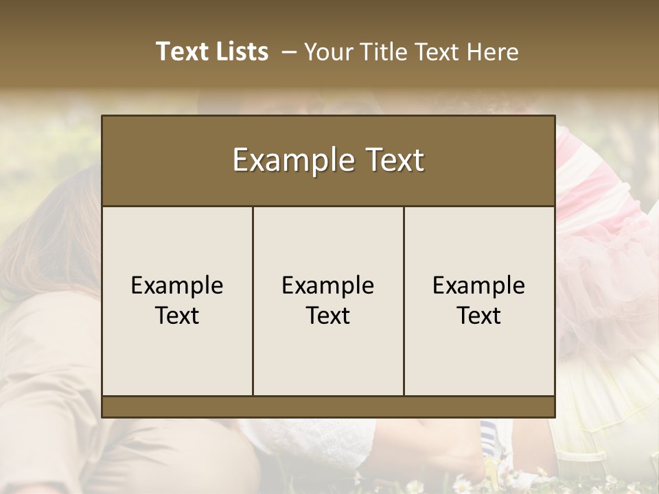 Summer Family Field PowerPoint Template