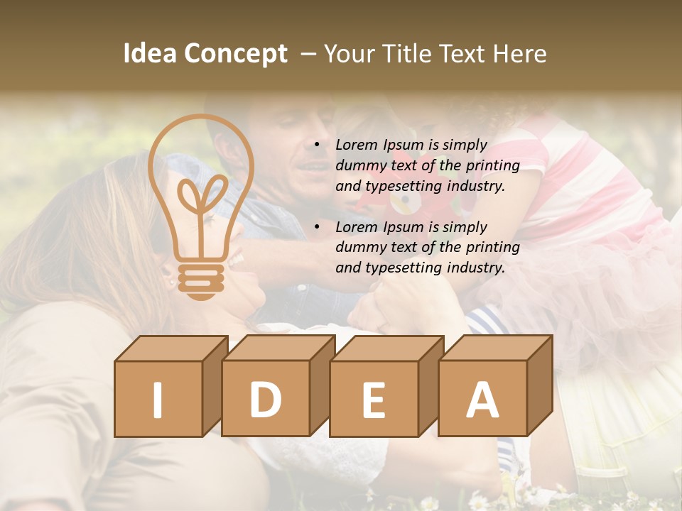 Summer Family Field PowerPoint Template