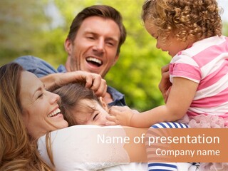 Female Daughter Girl PowerPoint Template