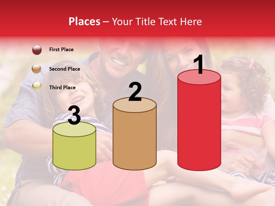 Four People Field Nature PowerPoint Template